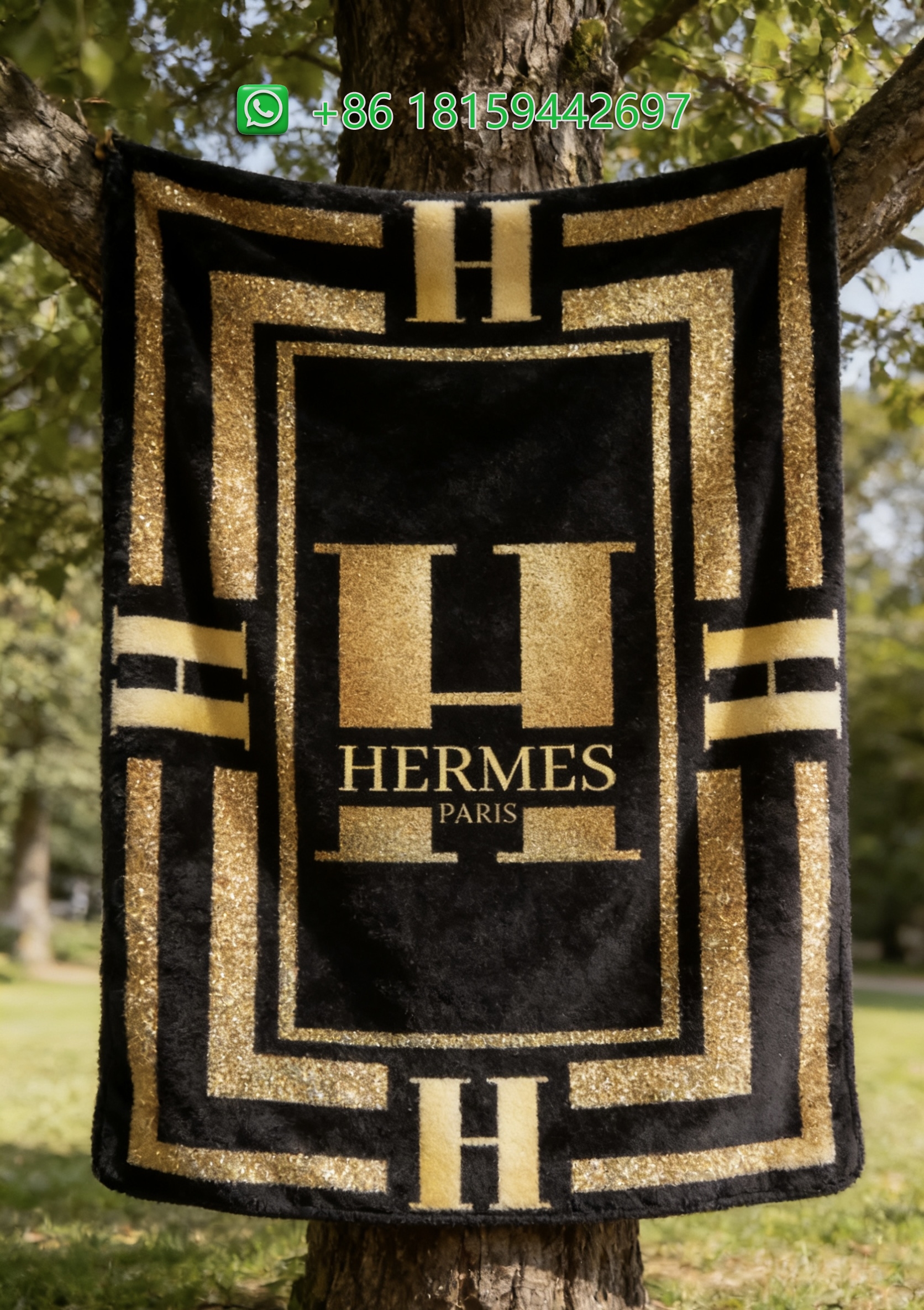 Hermes Throw Blankets